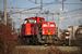 Op 21-2-2014 staat DB Schenker loc 6417 in Hoogeveen op het omloopspoor.
15:49 On 21-2-2014 the diesel engine 6417 from DB Schenker is waiting in Hoogeveen in the side track.
15:49