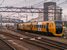 Op 26-2-2005 rangeert NedTrain 704 in Zwolle met een Buffel van Syntus bij de werkplaats.
13:35 On 26-2-2005 a green shunting locomotive from NedTrain (nr 704) is working with a diesel train unit (Syntus Buffel) on the maintenance facility of Zwolle.
13:35