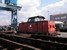 Op 8-8-2006 staat een Z66 (nr 600) locomotief van Green Cargo in Göteborg bij de container terminal.
13:59
 On 8-8-2006 a diesel shunting engine type Z66 (nr 600) is standing in Göteborg.
13:59