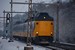 Op 4-1-2010 rijdt een koploper uit Leeuwarden of Groningen richting Zwolle bij Herfte aansluiting door de sneeuw.  On the fourth of Januari 2010 a Koploper from NS is heading for Zwolle close to Herfte aansluiting through the snow