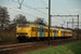 Twee plan U treinstellen (860 en 465) van NS passeren Maarn op 20-11-2009. Two electric railcars pass Maarn on 20-11-2009