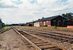 Het emplacement van station Arvidsjaur op 10-7-1998 met enkele oude goederenloodsen. The yard of the station of Arvidsjaur on 10-7-1998 with some old goods sheds.