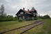 Het voormalig station van Gåsvarv, enkele kilometers voor Älvdalen, gelegen aan de Mora-Elfdalens Jernväg (MEJ) op 27-7-2016 om 20:58 The former station of Gåsvarv, some kilometers from Älvdalen on the railway Mora-Elfdalens Jernväg (MEJ).
27-7-2016 at 20:58