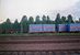 Een aantal goederenwagons staat op de sporen van station Mora in juli 1997. Some wagons are standing on the tracks of Mora station in July 1997.