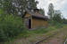 Een bijgebouw van het station van Gopshus uit 1896, aan de lijn Mora - Älvdalen (MEJ) op 27-7-2016 om 21:44.
Waarschijnlijk was dit een toilet.  A secondary building of the station of Gopshus from 1896 on the Mora - Älvdalen railway (MEJ) on 27-7-2016 at 21:44.
This might have been a public toilet. 